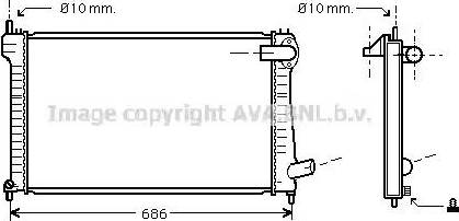 Ava Quality Cooling CN 2171 - Radiators, Motora dzesēšanas sistēma autodraugiem.lv