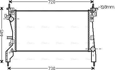 Ava Quality Cooling CN 2262 - Radiators, Motora dzesēšanas sistēma autodraugiem.lv