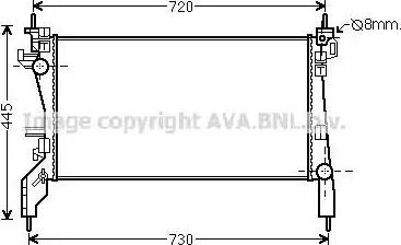 Ava Quality Cooling CN 2266 - Radiators, Motora dzesēšanas sistēma autodraugiem.lv