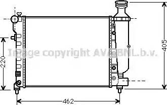 Ava Quality Cooling CN 2206 - Radiators, Motora dzesēšanas sistēma autodraugiem.lv