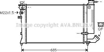 Ava Quality Cooling CN 2200 - Radiators, Motora dzesēšanas sistēma autodraugiem.lv