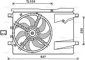 Ava Quality Cooling CN7549 - Ventilators, Motora dzesēšanas sistēma autodraugiem.lv