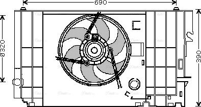 Ava Quality Cooling CN 7546 - Ventilators, Motora dzesēšanas sistēma autodraugiem.lv