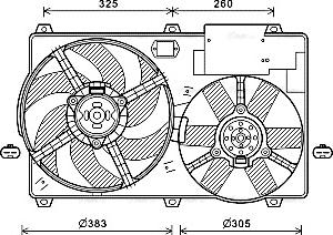 Ava Quality Cooling CN7554 - Ventilators, Motora dzesēšanas sistēma autodraugiem.lv