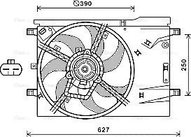 Ava Quality Cooling CN7551 - Ventilators, Motora dzesēšanas sistēma autodraugiem.lv