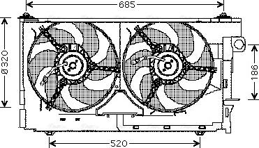 Ava Quality Cooling CN 7522 - Ventilators, Motora dzesēšanas sistēma autodraugiem.lv