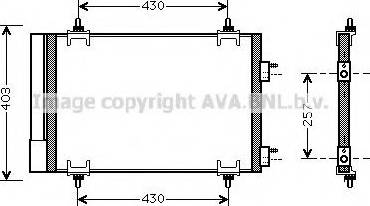 Ava Quality Cooling CNA5230 - Kondensators, Gaisa kond. sistēma autodraugiem.lv