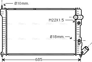 Ava Quality Cooling CNA2071 - Radiators, Motora dzesēšanas sistēma autodraugiem.lv