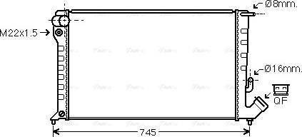 Ava Quality Cooling CNA2169 - Radiators, Motora dzesēšanas sistēma autodraugiem.lv