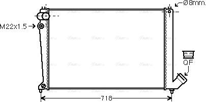 Ava Quality Cooling CNA2105 - Radiators, Motora dzesēšanas sistēma autodraugiem.lv