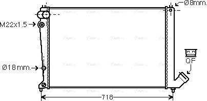 Ava Quality Cooling CNA2103 - Radiators, Motora dzesēšanas sistēma autodraugiem.lv