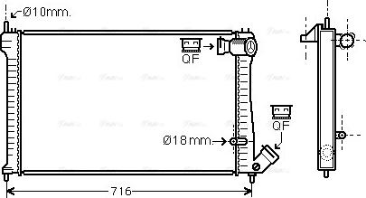 Ava Quality Cooling CNA2102 - Radiators, Motora dzesēšanas sistēma autodraugiem.lv