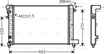 Ava Quality Cooling CNA2120 - Radiators, Motora dzesēšanas sistēma autodraugiem.lv