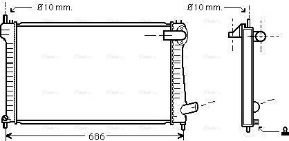 Ava Quality Cooling CNA2171 - Radiators, Motora dzesēšanas sistēma autodraugiem.lv