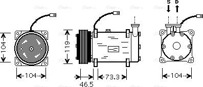 Ava Quality Cooling CNAK030 - Kompresors, Gaisa kond. sistēma autodraugiem.lv