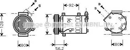 Ava Quality Cooling CN K032 - Kompresors, Gaisa kond. sistēma autodraugiem.lv