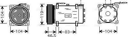 Ava Quality Cooling CNAK160 - Kompresors, Gaisa kond. sistēma autodraugiem.lv