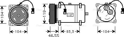 Ava Quality Cooling CNAK161 - Kompresors, Gaisa kond. sistēma autodraugiem.lv