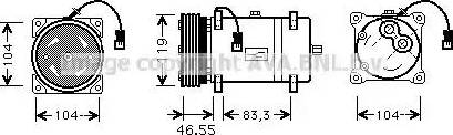 Ava Quality Cooling CN K161 - Kompresors, Gaisa kond. sistēma autodraugiem.lv