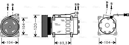 Ava Quality Cooling CNAK175 - Kompresors, Gaisa kond. sistēma autodraugiem.lv