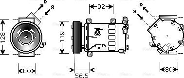 Ava Quality Cooling CNAK242 - Kompresors, Gaisa kond. sistēma autodraugiem.lv