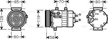 Ava Quality Cooling CNAK253 - Kompresors, Gaisa kond. sistēma autodraugiem.lv