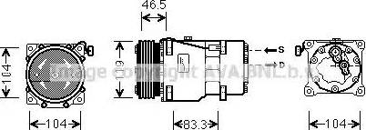 Ava Quality Cooling CN K201 - Kompresors, Gaisa kond. sistēma autodraugiem.lv