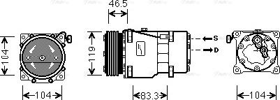 Ava Quality Cooling CNAK201 - Kompresors, Gaisa kond. sistēma autodraugiem.lv