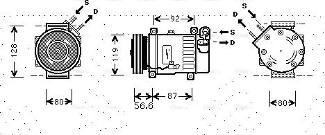 Ava Quality Cooling CNAK238 - Kompresors, Gaisa kond. sistēma autodraugiem.lv