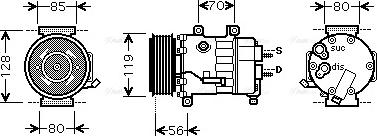 Ava Quality Cooling CN K256 - Kompresors, Gaisa kond. sistēma autodraugiem.lv