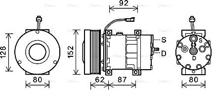 Ava Quality Cooling CPAK014 - Kompresors, Gaisa kond. sistēma autodraugiem.lv