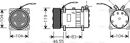 Ava Quality Cooling FDAK452 - Kompresors, Gaisa kond. sistēma autodraugiem.lv