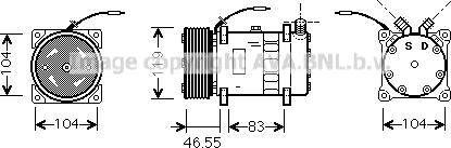 Ava Quality Cooling FDK452 - Kompresors, Gaisa kond. sistēma autodraugiem.lv