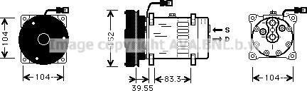 Ava Quality Cooling CPK003 - Kompresors, Gaisa kond. sistēma autodraugiem.lv