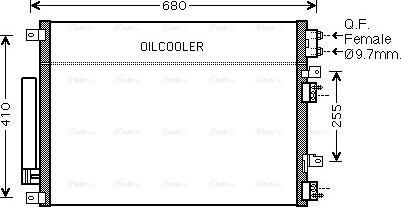 Ava Quality Cooling CR5093D - Kondensators, Gaisa kond. sistēma autodraugiem.lv