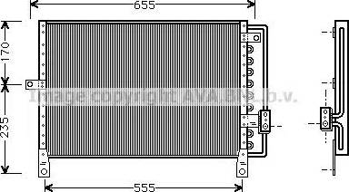 Ava Quality Cooling CR 5014 - Kondensators, Gaisa kond. sistēma autodraugiem.lv