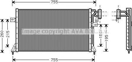 Ava Quality Cooling CR 5018 - Kondensators, Gaisa kond. sistēma autodraugiem.lv