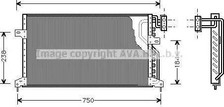 Ava Quality Cooling CR 5020 - Kondensators, Gaisa kond. sistēma autodraugiem.lv