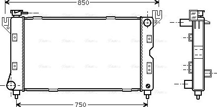 Ava Quality Cooling CR 2085 - Radiators, Motora dzesēšanas sistēma autodraugiem.lv