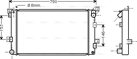 Ava Quality Cooling CR 2033 - Radiators, Motora dzesēšanas sistēma autodraugiem.lv