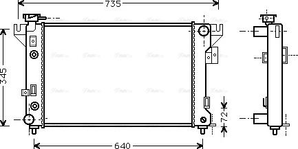 Ava Quality Cooling CR 2032 - Radiators, Motora dzesēšanas sistēma autodraugiem.lv