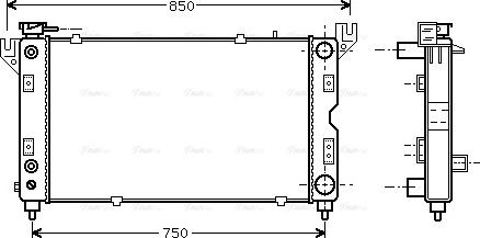 Ava Quality Cooling CR 2028 - Radiators, Motora dzesēšanas sistēma autodraugiem.lv