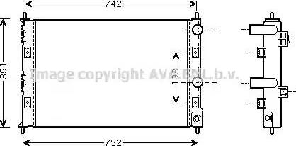 Ava Quality Cooling CR 2076 - Radiators, Motora dzesēšanas sistēma autodraugiem.lv