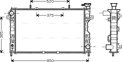 Ava Quality Cooling CR2117 - Radiators, Motora dzesēšanas sistēma autodraugiem.lv