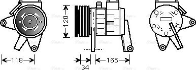 Ava Quality Cooling CRAK063 - Kompresors, Gaisa kond. sistēma autodraugiem.lv