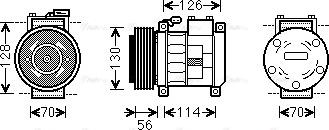 Ava Quality Cooling CRAK062 - Kompresors, Gaisa kond. sistēma autodraugiem.lv