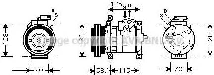 Ava Quality Cooling CR K094 - Kompresors, Gaisa kond. sistēma autodraugiem.lv