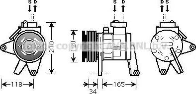 Ava Quality Cooling CR K065 - Kompresors, Gaisa kond. sistēma autodraugiem.lv