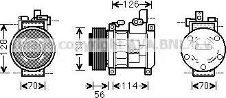 Ava Quality Cooling CR K062 - Kompresors, Gaisa kond. sistēma autodraugiem.lv