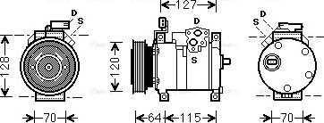 Ava Quality Cooling CR K115 - Kompresors, Gaisa kond. sistēma autodraugiem.lv